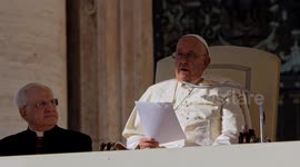 Vatican City: Pope Francis speaks during his traditional Wednesday General Audience in St. Peter's Square
