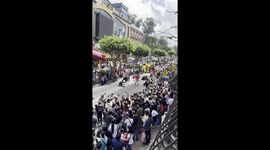 Michael Jackson look-alike leads locals in Thriller performance