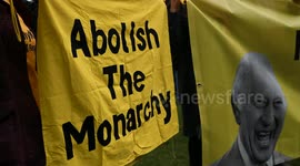 A Large Poster, Abolish The Monarchy, London, United Kingdom