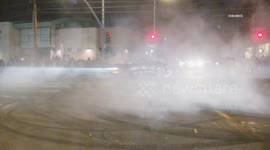 US, Los Angeles: Pacoima Dodgers Celebration Street Takeover Corrected Part 8 SOT