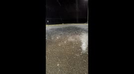 Unusual hailstorm damages vehicles in Andalusia