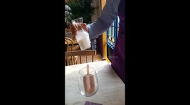 Accidental spill ruins coffee moment in Cartagena