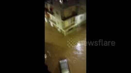 Spain Floods: Cars Washed Away In Flooding