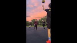 Volleyball mishap in Oskemen, Kazakhstan