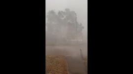 Storm brings intense hail and high winds to Geary, OK