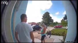 Man Confronts Anti-Abortion Canvasser