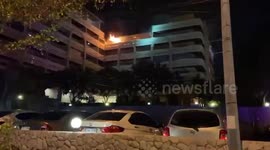 Two Brits injured as fire rips through apartment block in Thailand