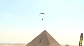 Egypt: Egypt International Skydiving Festival flies over the Pyramids of Giza