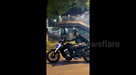 Motorcyclist dressed as Batman for Halloween is halted by police in China
