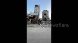 Lebanon: Video shows destruction and smoking rubble of buildings in Beirut after Israeli airstrikes