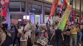 Japan: Japanese protestors took to the streets of Tokyo to support Palestine