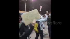 US: Protestors disrupted a fundraiser for Kamala-Walz campaign in Woodside, New York, refusing to see more money to fund Israel