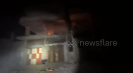 Gaza: Footage documents the first moments following an Israeli airstrike that targeted a residential building in Jabalia refugee camp in northern Gaza