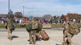 US: Pennsylvania National Guard Soldiers Reunite with Families After Year-Long Deployment