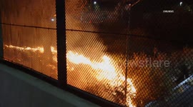 US, Los Angeles: Universal City Possible Arsonist Starts Multiple Fires Near Universal Studios