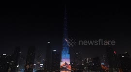 UAE: World's tallest building lit up to celebrate 40 years of China-UAE diplomatic ties