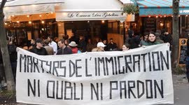 Controversial homage named “To all the victims of immigration and judicial laxity”. November 2 at 16h, Gobelins, Paris, France.