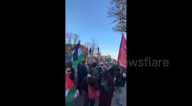 Germany: Protesters demonstrate in Berlin in solidarity with Gaza