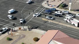 US: Early Morning Collision at Power and Main Street in Mesa, AZ Causes Significant Traffic Delays; Mesa Fire and Police Respon