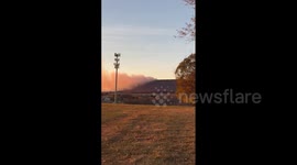 US: Wildfire Rages In Northampton County, PA, Causing Road Closures