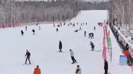 China: Tourists embrace early winter thrills in China's northernmost city Mohe