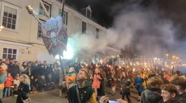 Guy Fawkes night commemorated in Battle, UK