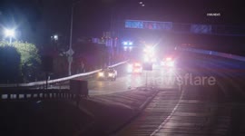 US, Los Angeles: Pomona Suspected Drunk Driver Runs From CHP
