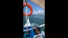 Splash of regret as man slips before the dip in Calatagan