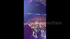 US: Crowd Performs Wave At Donald Trump Rally In Greensboro, North Carolina