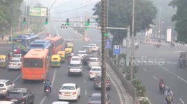Thick air pollution smog engulfs 'Dirty Delhi' in India