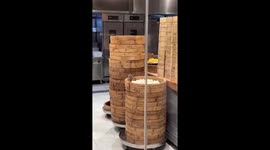 Rat seen eating buns in restaurant kitchen in China