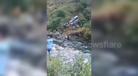 Update_Horrendous accident unfolds as overloaded bus plunges into gorge, multiple passengers critically injured; rescue underway