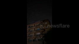 Spain: Lightning flashes light up Malaga sky during storm Dana