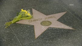 US, Los Angeles: Hollywood Flowers Left at Quincy Jones Star