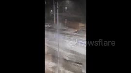 China: Extreme Weather with Rainstorm and Hail