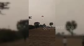 India: The pilot and another crew member managed to eject safely from the Indian Air Force MiG-29 fighter jet that crashed