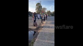 Australia: Activists in Australia have demonstrated outside Ferra Engineering