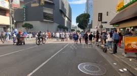 Dodger fan attempts high-stakes vandalism but ended up taking a hard fall