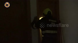 Spain: Every day, Bombers Valencia, in coordination with municipal technicians, check buildings that are at risk of collapse as a result of Dana