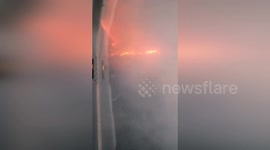 Türkiye: Raging Wildfire in Hatay Sparks Intense Aerial and Ground Battle