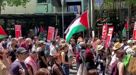 US: Weekly march for Palestine moves through Melbourne
