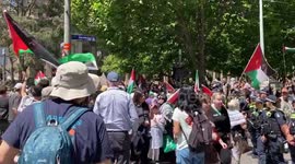 Australia: Weekly march for Palestine takes place in Melbourne