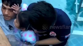 Girl has arm stuck in swimming pool filter in every parent's nightmare