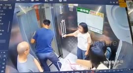 Fridge topples over in crowded lift, striking two women and baby