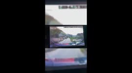 Dashcam captures head-on crash between two cars in China
