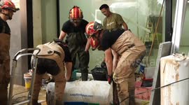 Spain: Rescuers work in the area affected by unprecedented floods in Spain