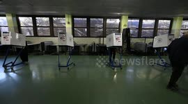 US: NY: Voters Go To Polls To Vote On Election Day