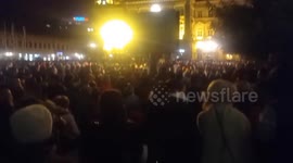 Serbia: Thousands Gather In Anger Over Fatal Roof Collapse At Novi Sad Station