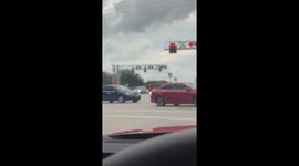 People Help Driver Stuck on Train Tracks