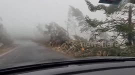 US: Damage Left By Hurricane Helene In Roan Mountain, North Carolina
